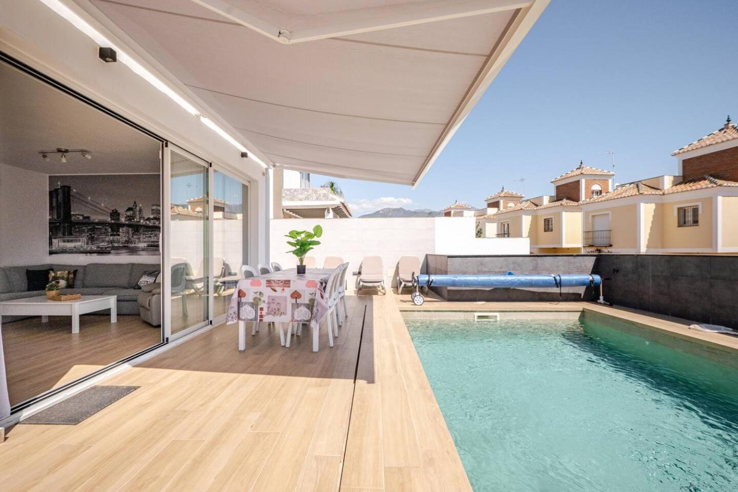 Villa Antonia Mar - Private & Heated Pool - Punta Lara Nerja Εξωτερικό φωτογραφία